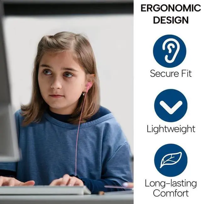 Alt view image 2 of 5 - Maeline Bulk Earbuds 10 Pack in-Ear Stereo Headphones for School Classroom, Library, Travel, Gym, Tangle-Free in-Line Microphone Earbuds for Phones, Tablets, Laptops, Computer 3.5mm Jack, Multi Color