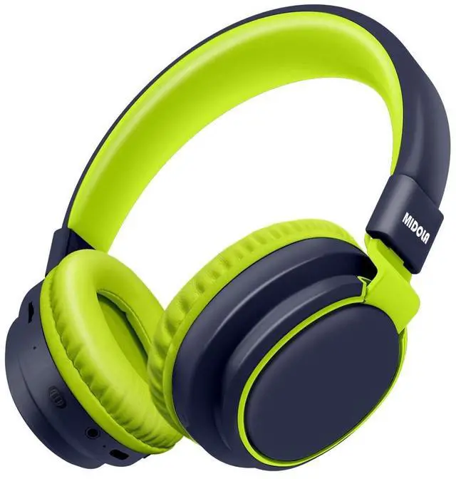 Main image of MIDOLA Kids Headphones Bluetooth 5.3 Wireless 60H Play Time Volume Limited 85/110dB Over Ear Foldable Protection Headset/Wired Aux Built-in Mic for Boy Girl Travel School Pad Tablet Deepblue