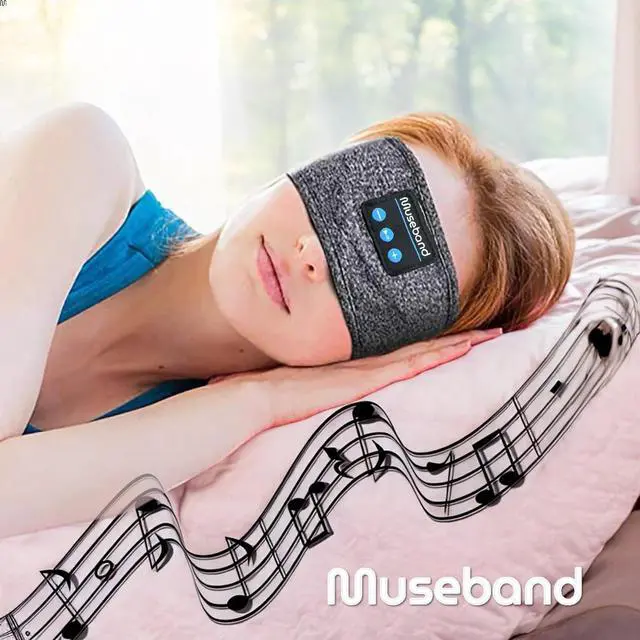 Alt view image 3 of 4 - Museband Sleep Headphones: Bluetooth 5.2, Noise-Canceling, Ideal for Sleep, ASMR, Yoga, Workouts, Travel, Long Battery Life, Compatible with Sleep Apps, Grey