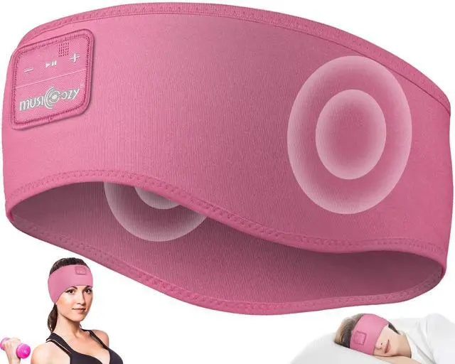 Alt view image 3 of 5 - MUSICOZY Sleep Headphones Bluetooth Headband Wireless Music Headband Headphones, Earbuds for Side Sleepers Women Men Workout Running Travel Yoga Cool Gadgets Unique Gift 2 Pcs
