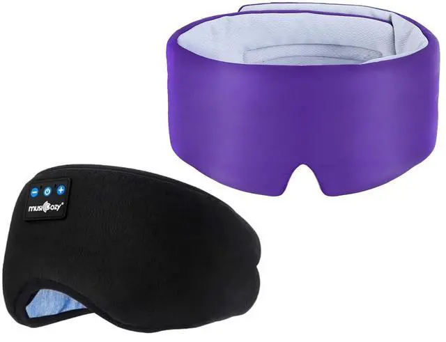 Main image of MUSICOZY Ice Silk Sleep Mask Headphones, Sleep Headphones,Bluetooth 5.4 Sleep Mask Headband Headphones Sleeping Eye Mask,Earbuds Earphones with HD Headphones Stereo Speakers for Men Women