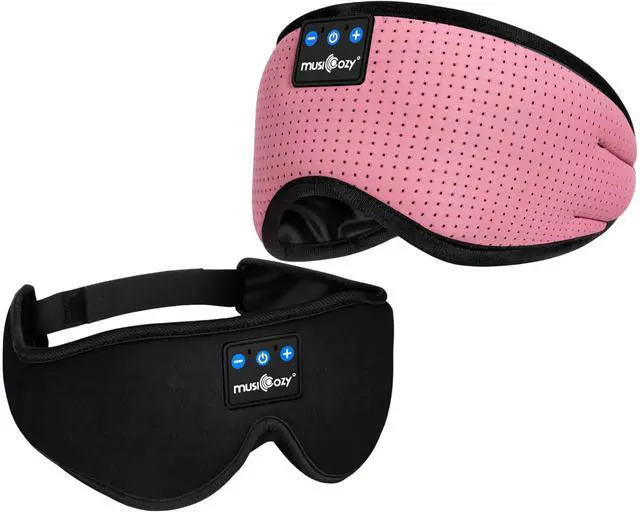 Main image of MUSICOZY Sleep Headphones Bluetooth 5.4 Headband Breathable Sleeping Headphones Sleep Mask, Wireless Eye Mask Sleep Earbuds for Side Sleepers Men Women Office Air Travel Cool Tech Gadgets Gifts 2 Pcs