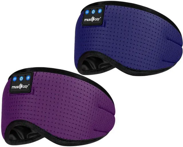 Main image of MUSICOZY Sleep Headphones Breathable Bluetooth 5.4 Headband 3D Sleeping Headphones, Wireless Eye Mask Sleep Earbuds for Side Sleeper Women Office Air Travel Cool Tech Gadgets Unique Gifts of 2 Packs