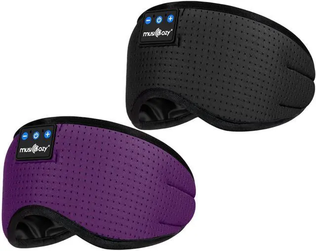 Main image of MUSICOZY Sleep Headphones Breathable Bluetooth 5.4 Headband 3D Sleeping Headphones, Wireless Eye Mask Sleep Earbuds for Side Sleeper Women Office Air Travel Cool Tech Gadgets Unique Gifts of 2 Packs
