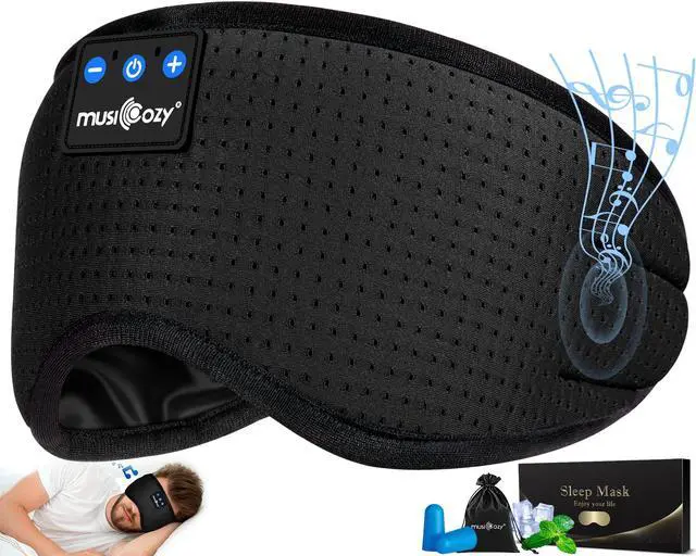 Alt view image 2 of 5 - MUSICOZY Sleep Headphones Breathable Bluetooth, Bluetooth Ear Muffs for Winter Side Sleepers Workout Running Travel Yoga Office Cool Gadgets Tech Unique Gifts, 2 Pack