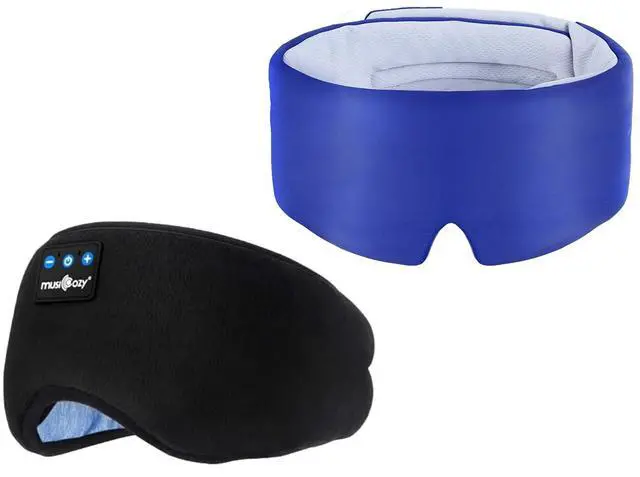 Main image of MUSICOZY Ice Silk Sleep Mask Headphones, Sleep Headphones,Bluetooth 5.4 Sleep Mask Headband Headphones Sleeping Eye Mask,Earbuds Earphones with HD Headphones Stereo Speakers for Men Women