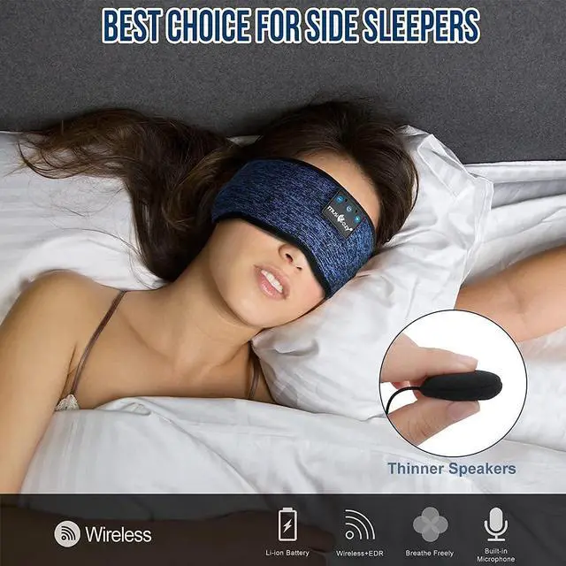 Alt view image 5 of 5 - MUSICOZY Bluetooth Headphones Earmuffs Ear Warmers Wireless Headphones EarMuffs, Bluetooth Headband Headphones for Sports and Sleep