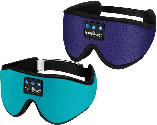 Main image of MUSICOZY Sleep Headphones Bluetooth 5.4 Headband Breathable 3D Sleeping Headphones, Wireless Music Eye Mask Sleep Earbuds for Side Sleepers Office Air Travel Cool Tech Gadgets Unique Gifts, Pack of 2