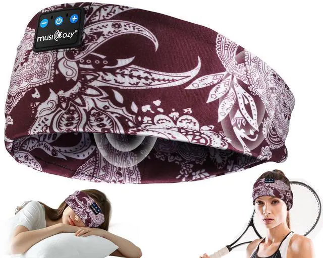 Alt view image 2 of 5 - MUSICOZY Sleep Headphones Bluetooth 5.4 Headband, Sports Wireless Earphones Sweat Resistant Earbuds Sleeping Headphone with Ultra-Thin HD Stereo Speaker for Workout Running Cool Gadgets Unique Gifts