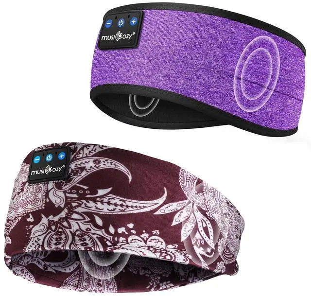 Main image of MUSICOZY Sleep Headphones Bluetooth 5.4 Headband, Sports Wireless Earphones Sweat Resistant Earbuds Sleeping Headphone with Ultra-Thin HD Stereo Speaker for Workout Running Cool Gadgets Unique Gifts