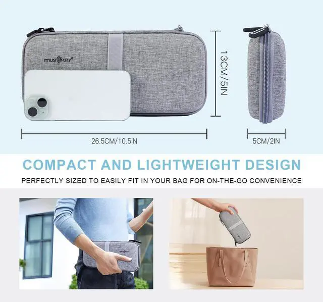 Alt view image 3 of 5 - MUSICOZY Bluetooth Headband & Hard Storage Case Bundle, Wireless Sleep Headphones with HD Stereo Sound for Sports, Travel, and Relaxation