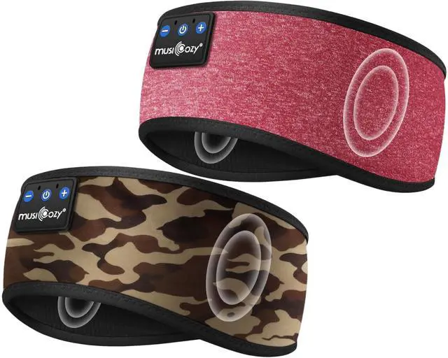 Main image of MUSICOZY Sleep Headphones Bluetooth Headband Wireless Music Headband Headphones, Earbuds for Side Sleepers Women Men Workout Running Travel Yoga Cool Gadgets Unique Gift, 2 Packs