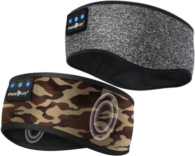 Main image of MUSICOZY Sleep Headphones Bluetooth Headband Wireless Music Headband Headphones, Earbuds for Side Sleepers Women Men Workout Running Travel Yoga Cool Gadgets Unique Gift, 2 Packs