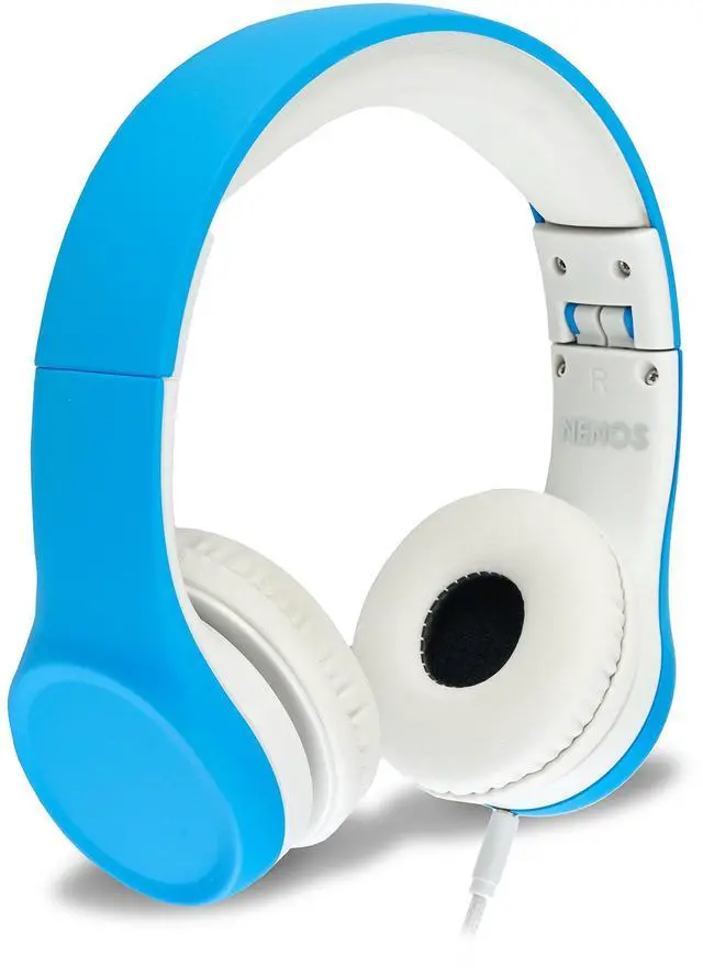 Main image of Nenos Children Headphones Kids Headset Children's Headphones Over Ear Headphones Kids Headphones Computer Volume Limited Headphones Foldable (Blue)