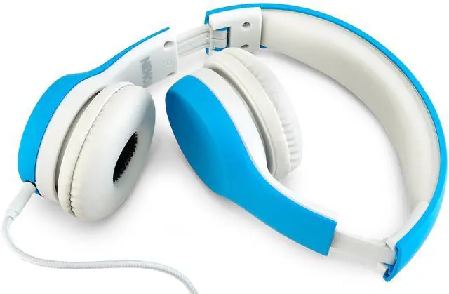 Alt view image 4 of 5 - Nenos Children Headphones Kids Headset Children's Headphones Over Ear Headphones Kids Headphones Computer Volume Limited Headphones Foldable (Blue)