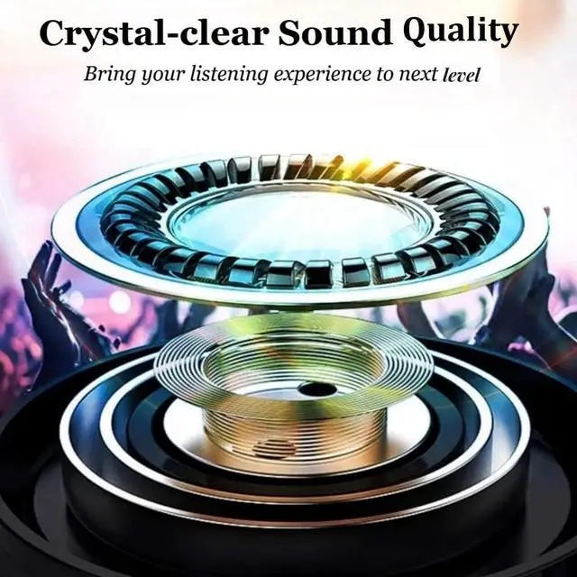 Alt view image 2 of 5 - HiFi Stereo Bluetooth Wireless Headset Over Ear with FM Radio for Adults and Elderly, Pure Bass Sound Lightweight Wireless Bluetooth Headphones for Cellphone, PC and Watching TV