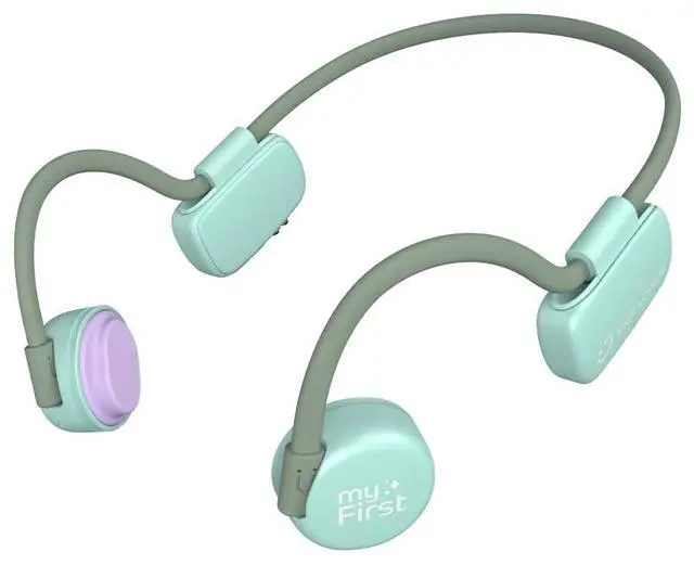 Main image of myFirst Bone Conduction Headphone Wireless - Open Ear Design Official Headphones with Bluetooth Wireless IPX6 Flexible Waterproof for Kids/Adults (Green)