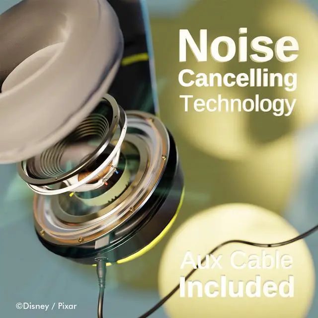 Alt view image 3 of 5 - Disney/Pixar's Monsters, Inc Bluetooth Headphones - Over The Ear Bluetooth Wireless Headset with Built in Mic and Up to 15 Hrs Playtime - Monsters Inc Gifts for Women Men All Fans of Disney Gifts