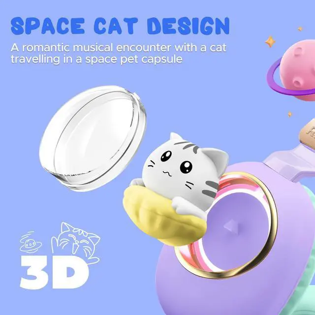 Alt view image 2 of 5 - QearFun Kids Bluetooth Headphones with Mic, Led Light Up Cat Over Ear Wireless Headphones for iPad/Tablet/PC/School, Birthday Gifts for Girls/Kids/Toddler (Purple)