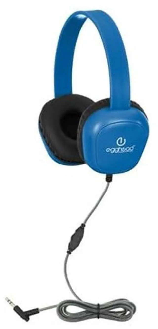 Main image of Egghead(r) Premium Heavy-Duty Kids Headphone with Tri-Shield Chew-Resistant Cord, Adjustable Headband, Padded Ear Cushions, and Storage Bag, Pack of 10
