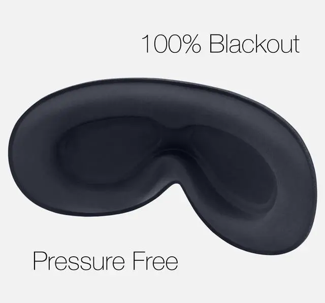 Alt view image 4 of 5 - OMNU Sleep Headphones, Sleep Mask with Bluetooth Headphones, Ventilated Fabric, Adjustable Fit, 100% Blackout 3D Contoured Eye Cups, Sleep Mask and Headphones
