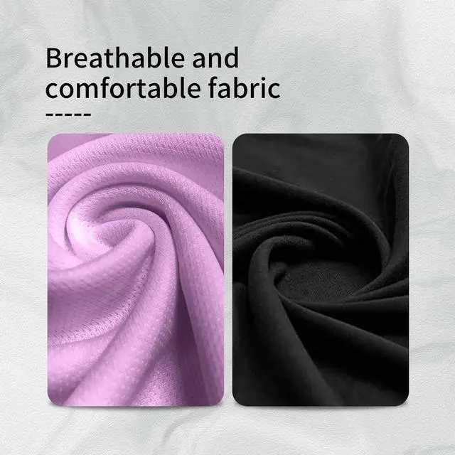 Alt view image 3 of 5 - Bluetooth Headphones Headband Eye Mask Wireless Bluetooth Sleep Mask for Side Sleepers Velcro Adjustable Bluetooth 5.3 Speaker Microphones Airplane Travel Light Blocking Music Eye Cover, Purple