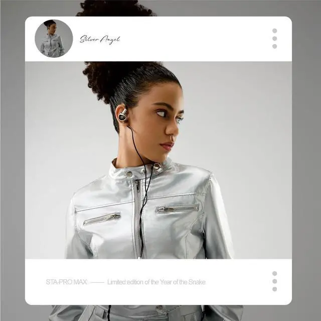 Alt view image 2 of 5 - EarAcoustic STA-PRO MAX Flagship Wired Headphones Without Microphone, Hi-Res Certified with 10mm+6mm Liquid Crystal Diaphragm & Dual N50 Magnets(10000 Flux) - High Sensitivity (3.5mm Jack)