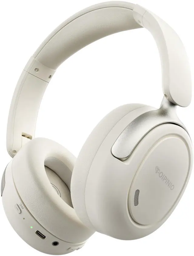 Main image of TOIPINIO Upgraded Hybrid Active Noise Cancelling Headphones, Bluetooth Headphones with a Microphone, Featuring Transparency Mode, Environmental Noise Cancellation,Quick Charge 40H Playtime