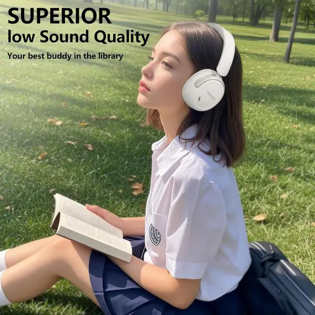 Alt view image 3 of 5 - TOIPINIO Upgraded Hybrid Active Noise Cancelling Headphones, Bluetooth Headphones with a Microphone, Featuring Transparency Mode, Environmental Noise Cancellation,Quick Charge 40H Playtime
