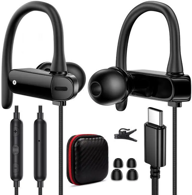 Usb Type Apple Earpiece Challenger USB C Headphone Over-Ear Hook