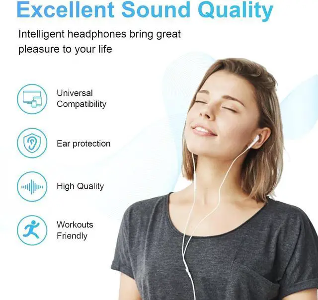 Alt view image 5 of 5 - USB C Headphones Wired for iPhone 16, Type C Earphones with Microphone & Remote Noise Cancelling Earbuds for iPhone 16/15 Pro Max, iPad, Galaxy S23/S22/S21/S20/Ultra Note 10/20, Pixel 7/6/5/4