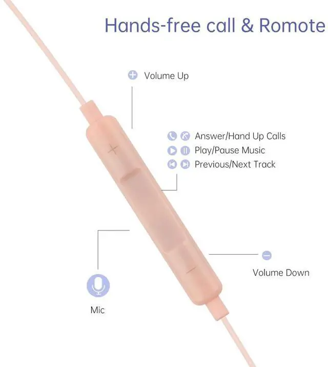 Alt view image 4 of 5 - URIZONS Elf Earbuds Earphones in-Ear Headphones Ears for Kids - Elves Ear Design Ultra-Soft Corded Earphone Adorable Cosplay Headset Spirit Costume Accessories for iPhone/iPad Android/Computer