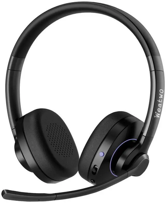 Main image of Bluetooth Headset with Noise Cancelling Microphone & Mic Mute, 30H+ Talking Time Wireless Headset V5.1 Bluetooth Headphone for Work/Ms Teams/Zoom/Cell Phone/Laptop/Call Center/Office/Home