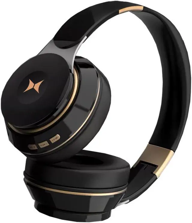 Alt view image 3 of 5 - Xtreme Wireless Bluetooth Headphones with Microphone, Over The Ear Headphones, Aux Line, Phone Call, Volume Control, & Pause Buttons, Micro SD Slot, 33 Foot Bluetooth Distance (Black)