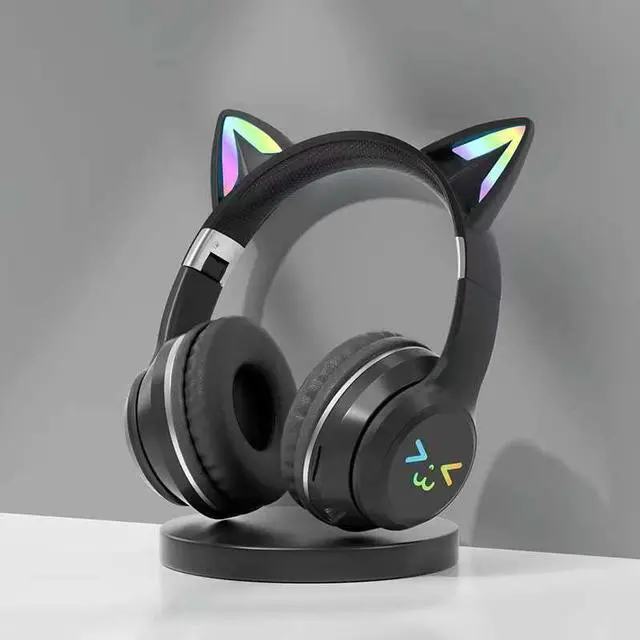 Alt view image 4 of 4 - zuduoeoa Kids Bluetooth Headphones, Variable LED Lights, 85dBA Safe Volume Limit, 48 Hours Play Time, Bluetooth 5.0, Type-C Fast Charging, Wireless Kids Headphones for Traveling iPad Tablets.