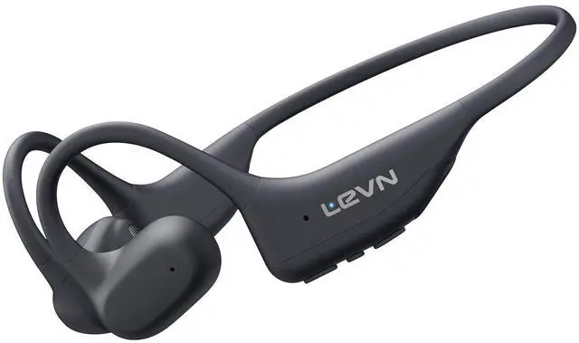 Main image of LEVN Bone Conduction Headphones, Open Ear Running Headphones Bluetooth 5.3, 14H Battery Sweatproof & Waterproof, Wireless with Built-in Mic for Cycling, Workout, Gift