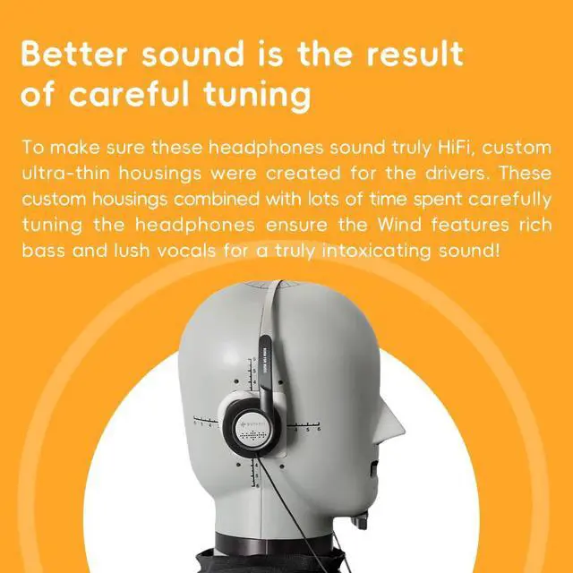 Alt view image 5 of 5 - FiiO Snowsky Wind 3.5mm ON-Ear Headphones for Recording Gaming with Microphone, 40mm Diaphragms Driver,HiFi Sound (Black)