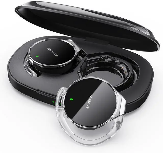 Main image of Open Ear Headphones Bluetooth 5.4, Sport On Ear Headphones Wireless, Water-Drop Shaped Noise Cancelling Clip On Headset Bluetooth with Long Battery Life, Comfort Fit 4 Microphones Earphones