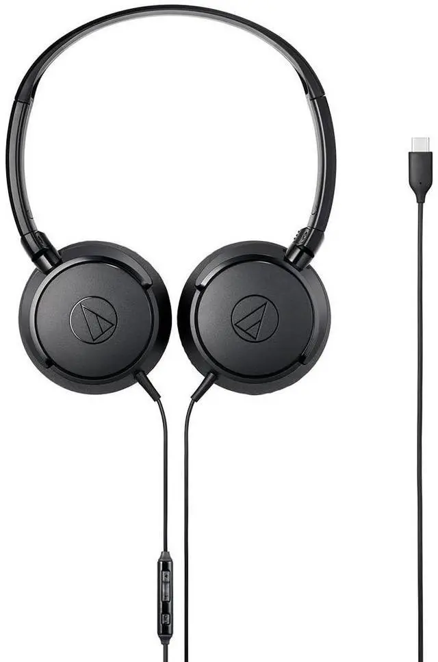 Alt view image 3 of 3 - Audio-Technica ATH-S120C-BK USB-C Headphones, Black