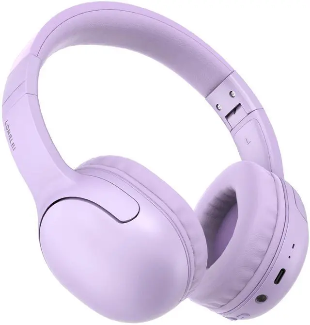 Main image of LORELEI B-E5 Kids Bluetooth Headphones, Wireless Headphones for Kids, Foldable 40H Playtime, Built-in mic, On Ear Headsets for Child/Teens/School/Tablet(Space Purple)