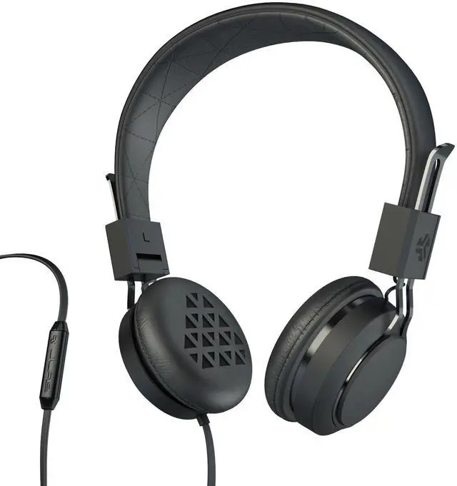 Alt view image 2 of 5 - JLab Audio Intro Premium On-Ear Headphones, with Universal Mic (Black)