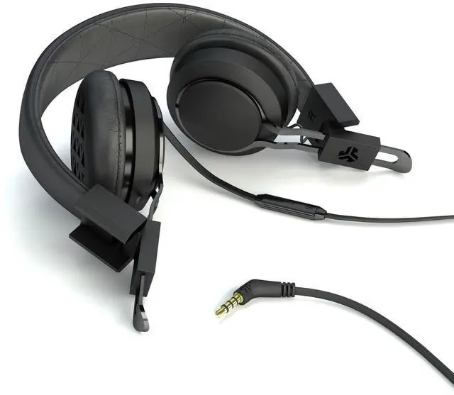 Alt view image 3 of 5 - JLab Audio Intro Premium On-Ear Headphones, with Universal Mic (Black)