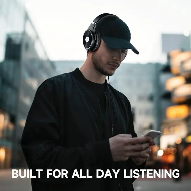 Alt view image 4 of 5 - OneOdio Wired Headphones - Over Ear Headphones with Noise Isolation Dual Jack Professional Studio Monitor & Mixing Recording Headsets for Guitar Amp Drum Podcast Keyboard PC Computer