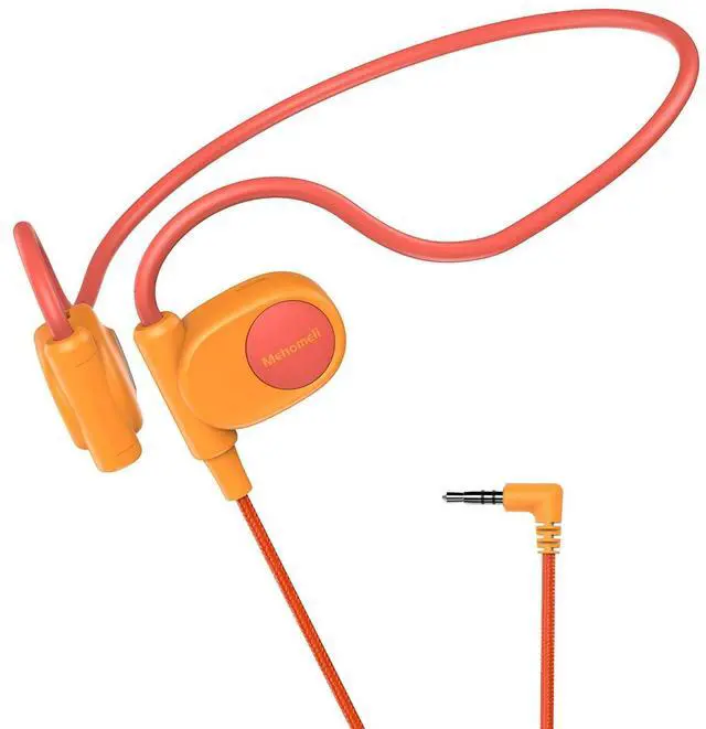 Main image of Mehomeli Kid Headphones for School, Air Conduction Open Ear Headphones, 3.5mm Jack Wired Cord, Ultra-Comfort, Ergonomic and Lightweight Design Perfect for School and Outdoor Activities-Orange