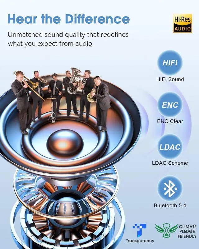 Alt view image 4 of 5 - MUSICOZY Bluetooth 5.4 Sleep Headphones Sports Headband Headphones, Wireless Earphones Music Sleep Earbuds for Side Sleepers Sleeping Eye Mask for Women Men Workout Running Cool Unique Gifts