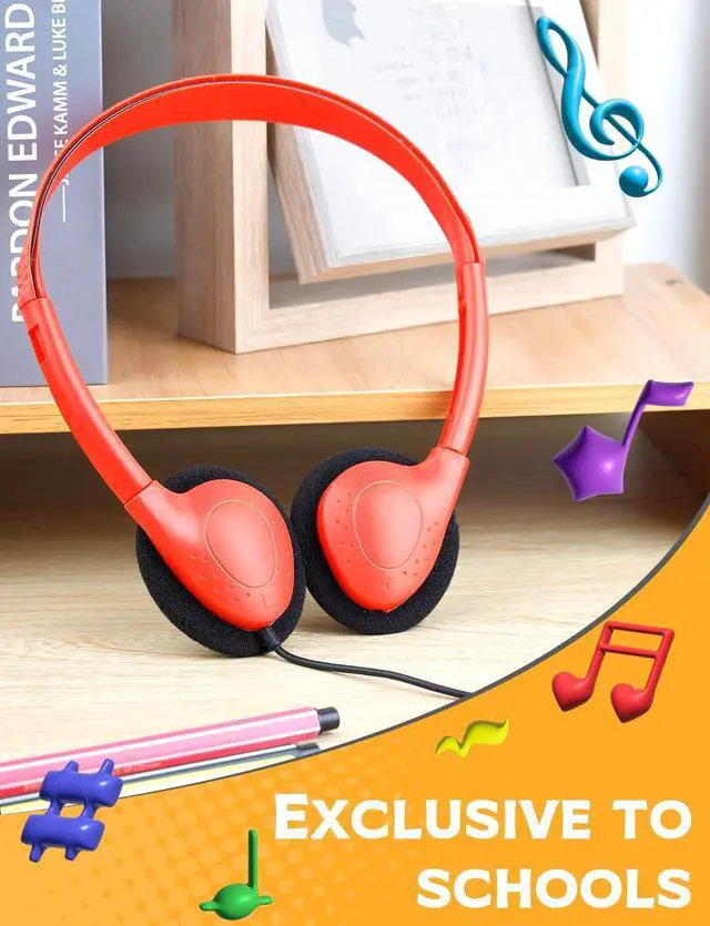 Alt view image 4 of 5 - GDBOMA Kids Headphones Bulk 25 Pack for School Students Children Toddler Boys Girls Teen Adult Wholesale Wired Adjustable On Ear Headphones for Classroom 3.5mm Jack Multi Colors