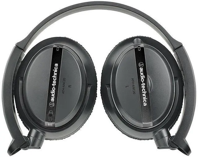 Alt view image 2 of 4 - Audio-Technica ATH-ANC20 QuietPoint Active Noise-Cancelling On-Ear Headphones