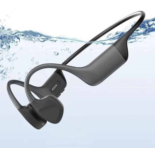 Main image of SilisoundTek Bone Conduction Headphones Swimming,Waterproof IP68,Bluetooth 5.4, Built-in 32GB TF Swimming Headphones Underwater Music Player, Open Ear Bluetooth Earbuds(Grey)