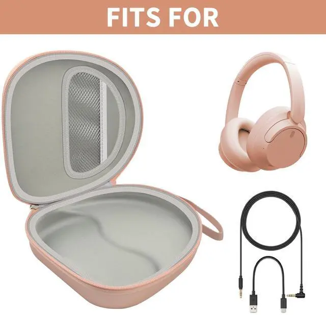 Alt view image 2 of 5 - PAIYULE Case Compatible with Sony WH-CH720N WH-CH520 WH-1000XM4 Noise Canceling Wireless Headphones Bluetooth Over The Ear Headset, Carrying Storage for JBL Tune 720BT 510BT (Box Only) (Rose Gold)