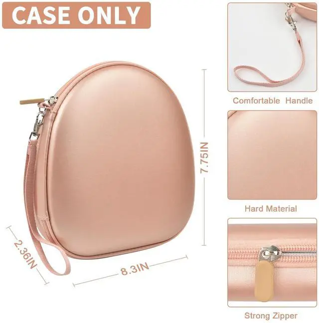 Alt view image 4 of 5 - PAIYULE Case Compatible with Sony WH-CH720N WH-CH520 WH-1000XM4 Noise Canceling Wireless Headphones Bluetooth Over The Ear Headset, Carrying Storage for JBL Tune 720BT 510BT (Box Only) (Rose Gold)